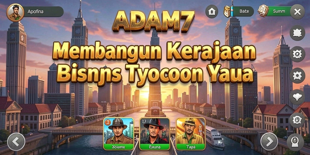 Tampilan menarik dan strategi cerdas dalam gameplay Tycoon ADAM77.