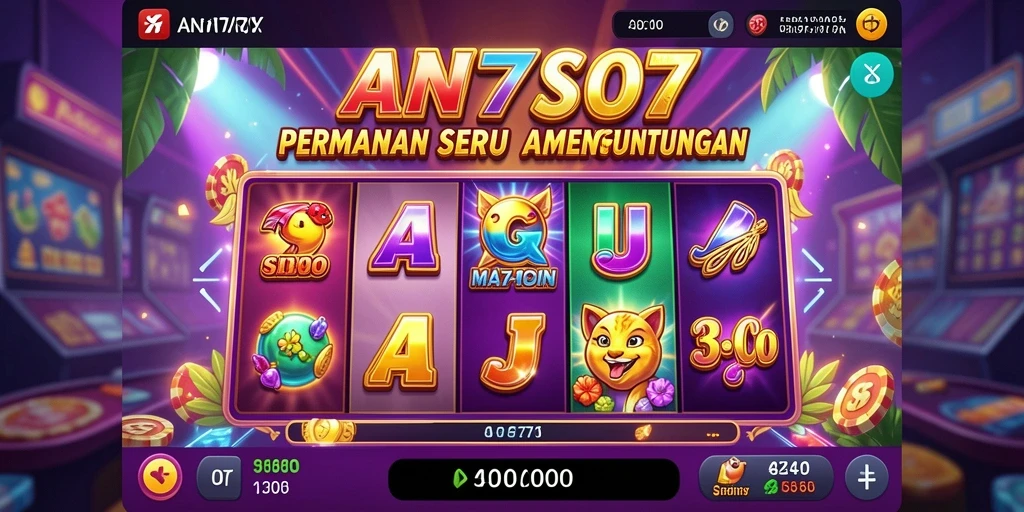 Tampilan gameplay AN777 yang menawan dan penuh warna.