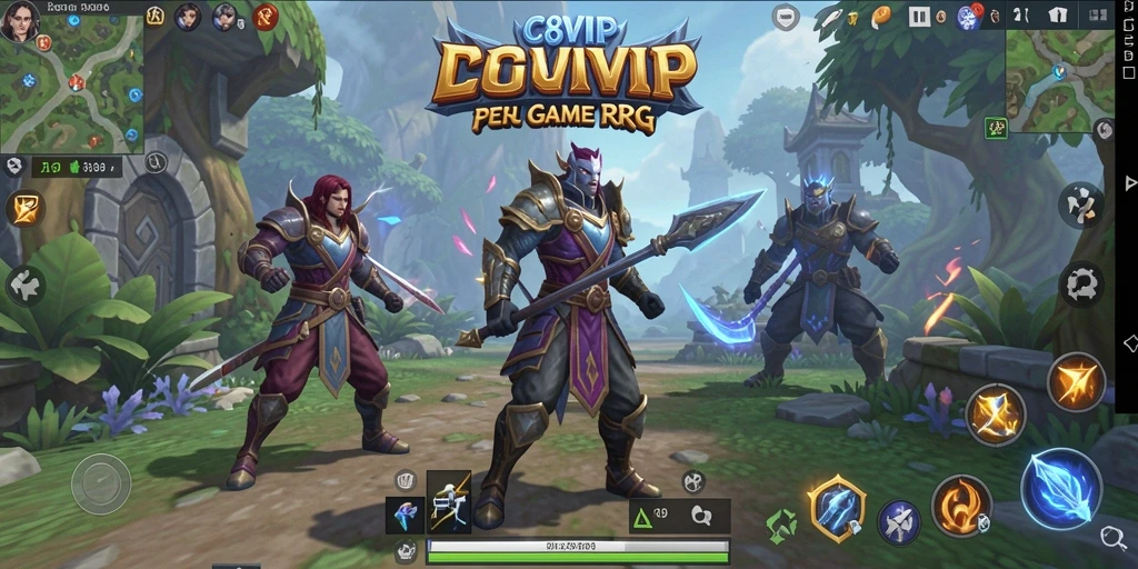 Tampilan gameplay RPG C8VIP yang penuh aksi dan petualangan seru.