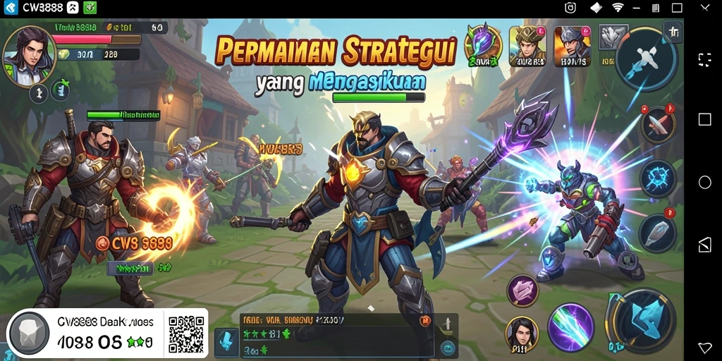 Tampilan gameplay yang menarik dan strategi seru di CW8888.