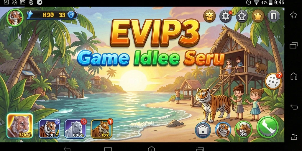 Tampilan gameplay EVIP3 yang menampilkan karakter dalam mode Idle.