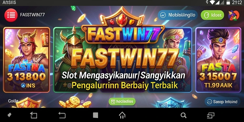 Screenshot menunjukkan gameplay seru dari slot FASTWIN77 dengan grafis menawan.