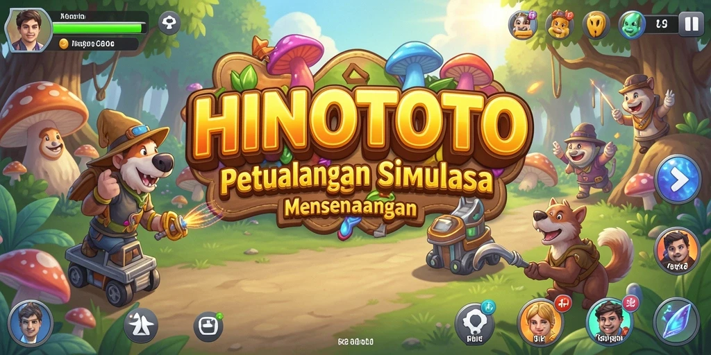Screenshot gameplay HINOTOTO menampilkan berbagai interaksi dan aktivitas menarik.