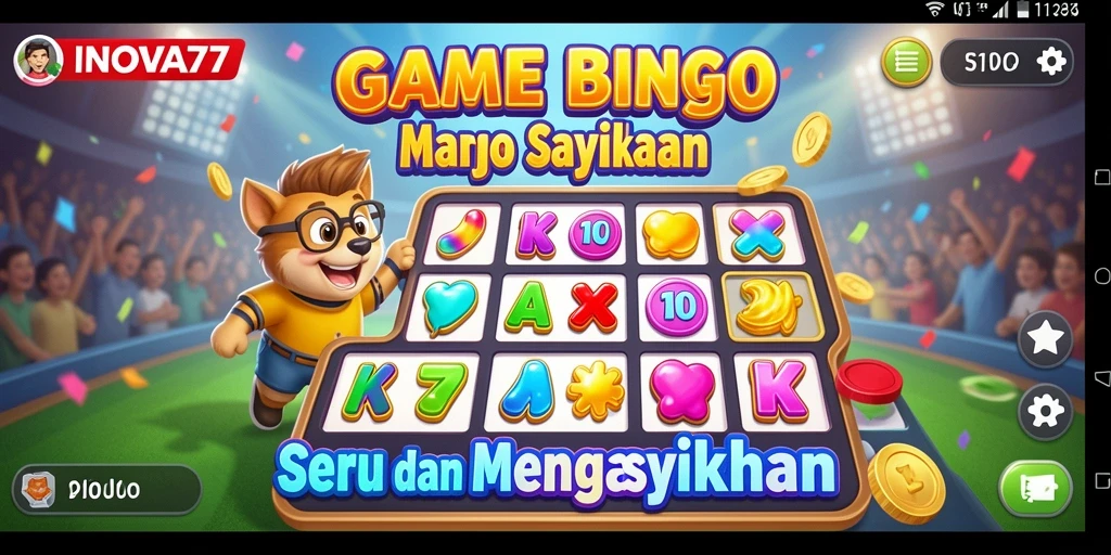 Tampilan gameplay seru dari INOVA77 dalam permainan Bingo.