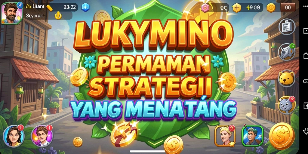 Tampilan aksi mendebarkan dalam gameplay LUKYMINO yang strategis.