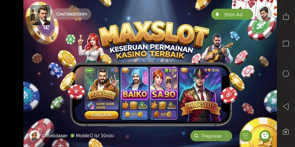 Tampilan gameplay menakjubkan MAXSLOT di kasino digital.