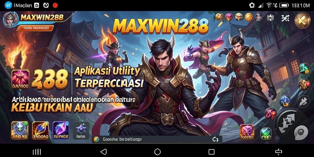 Tampilan antarmuka MAXWIN288 yang modern dan user-friendly.