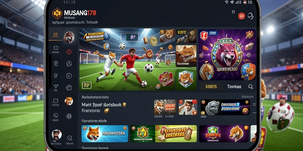 Tampilan gameplay menarik dari aplikasi Sportsbook MUSANG178.