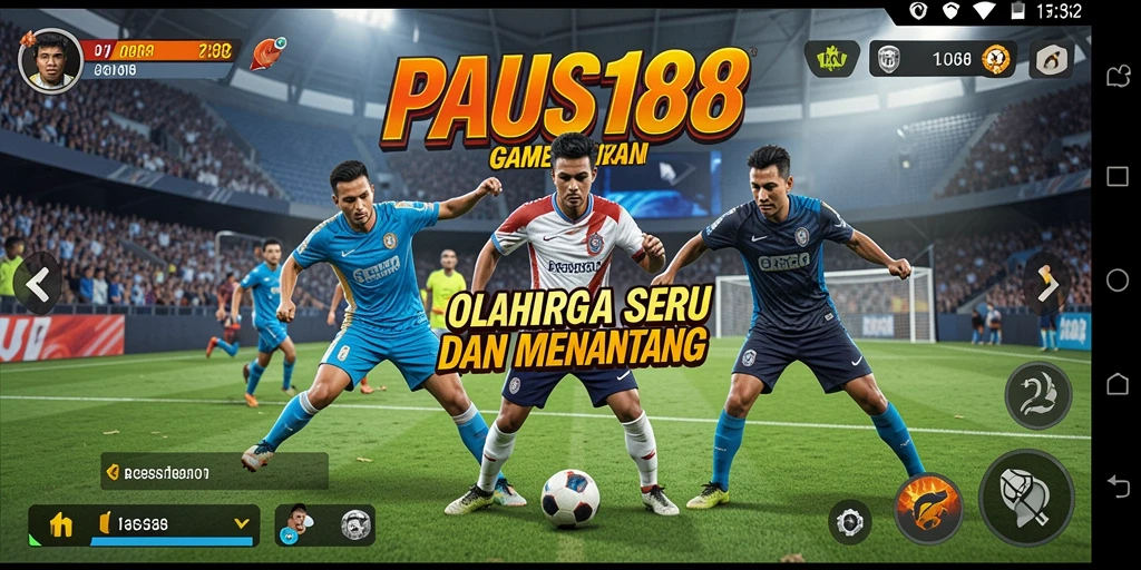 Tampilan gameplay menegangkan dalam game olahraga PAUS188.