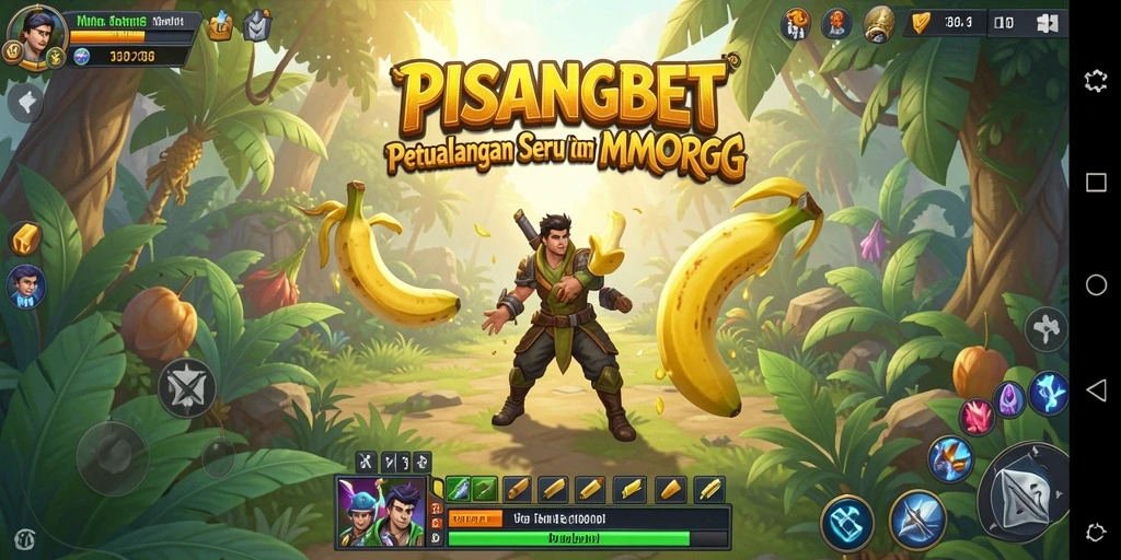 Tangkapan layar gameplay PISANGBET menampilkan pertarungan seru di dunia MMORPG.