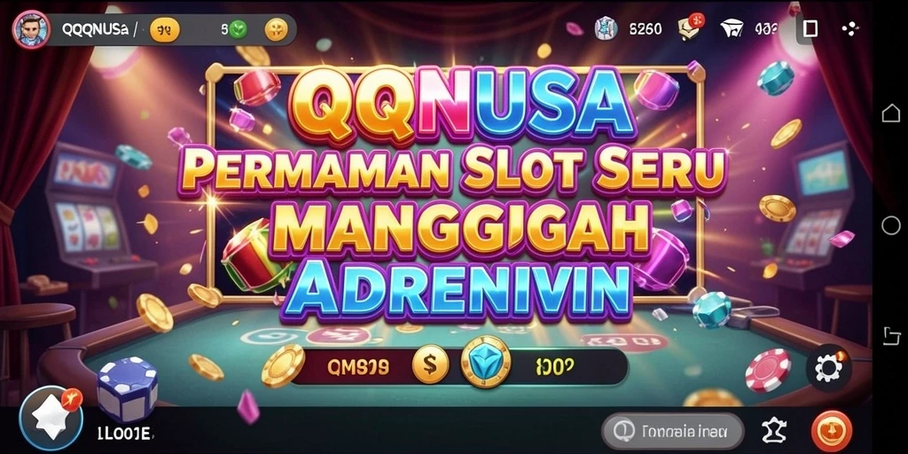 Screenshot gameplay QQNUSA menampilkan putaran Slot yang mendebarkan.