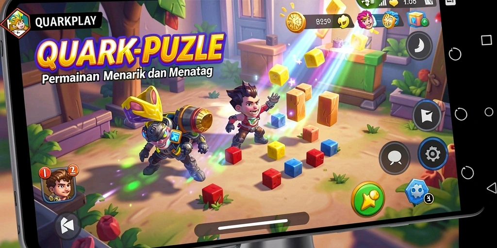 Gameplay QUARKPLAY yang menantang dan menarik.