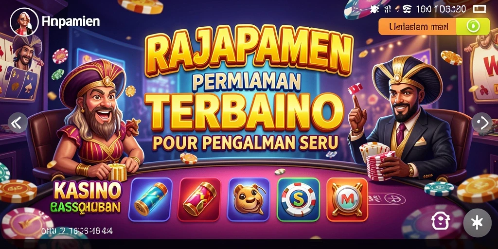 Screenshot gameplay <strong>RAJAPAMEN</strong> yang menunjukkan suasana kasino yang mengasyikkan.