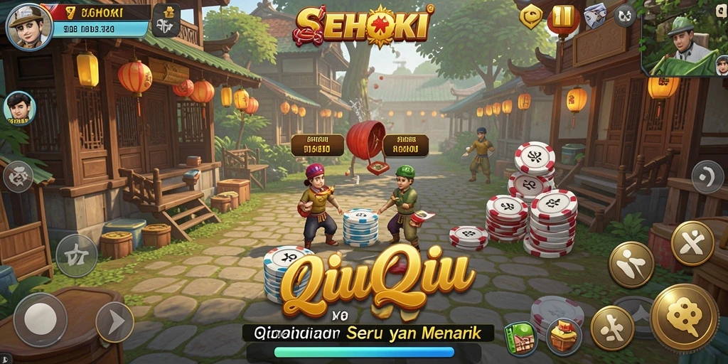 Tampilan gameplay SEHOKI yang seru dalam permainan QiuQiu.