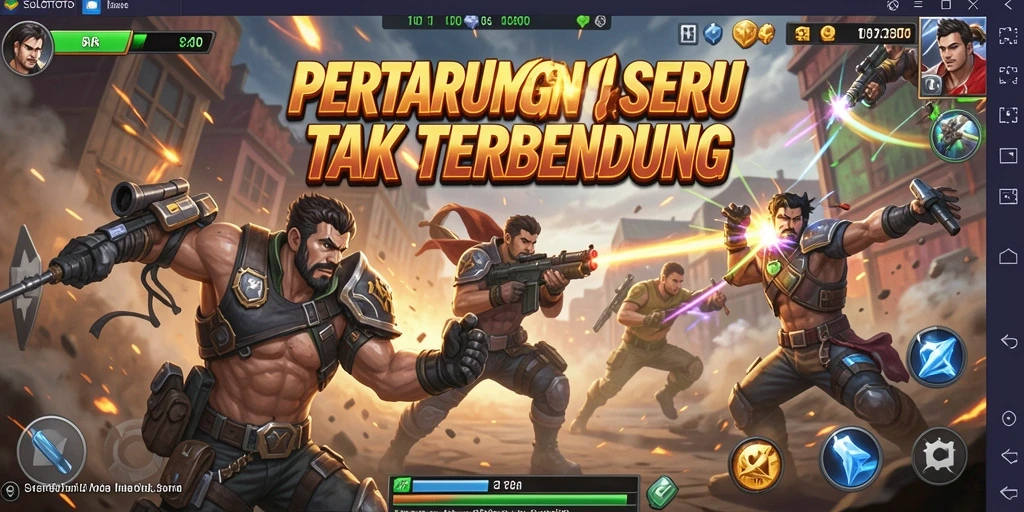 Gameplay seru di SOLOTOTO dengan pertarungan intens.