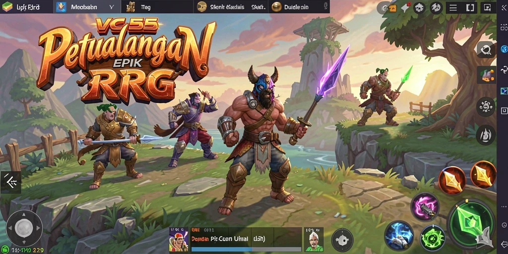 Tampilan menarik dari gameplay RPG VC55 yang menegangkan.