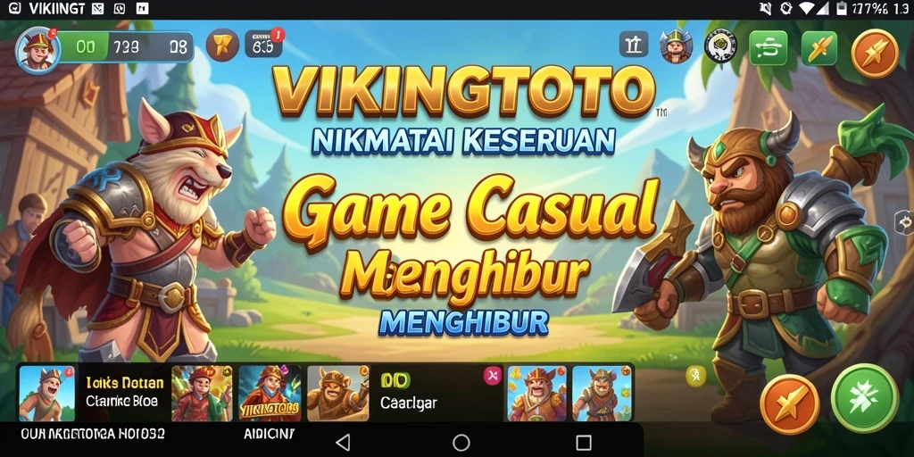Tampilan gameplay VIKINGTOTO yang penuh warna dan seru.