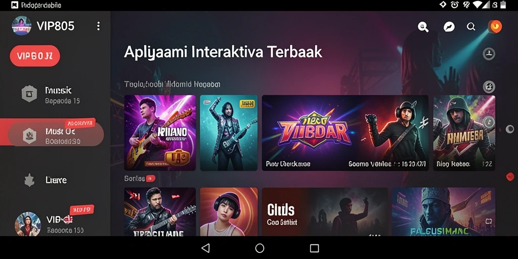 Tangkapan layar gameplay VIP805 menunjukkan pengalaman musik interaktif yang menarik.