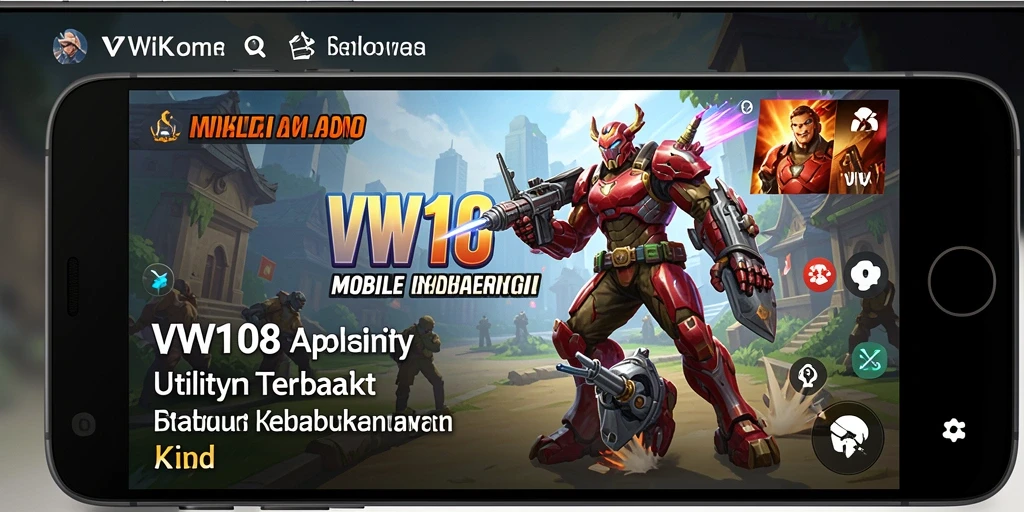 Tampilan antarmuka VW108 yang sederhana dan fungsional.